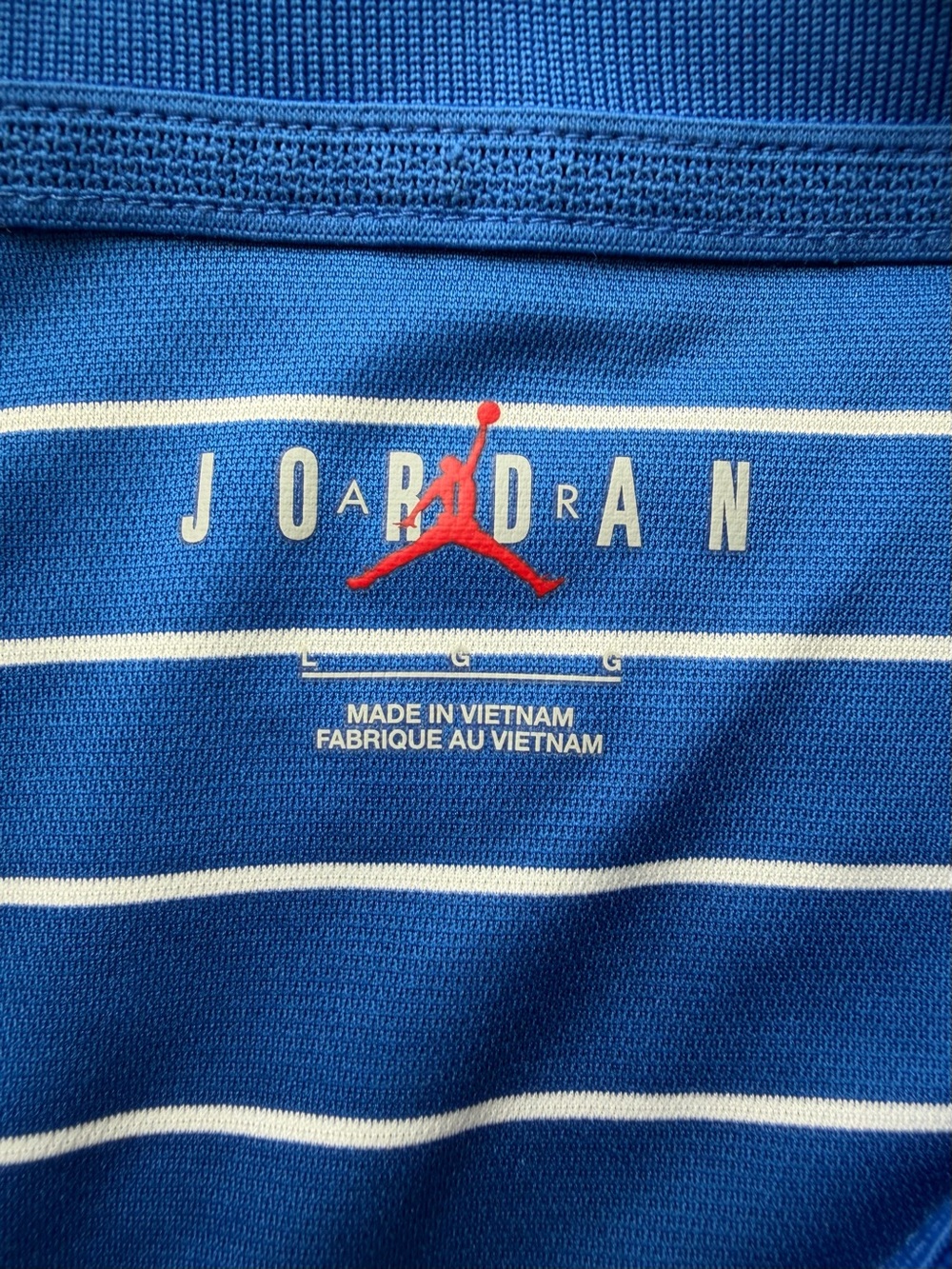 Jordan Dri-FIT Florida Gators Polo Shirt Men's Large Blue Striped Golf NCAA - Picture 6 of 8
